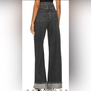 Agolde Wide-Leg Black Jeans